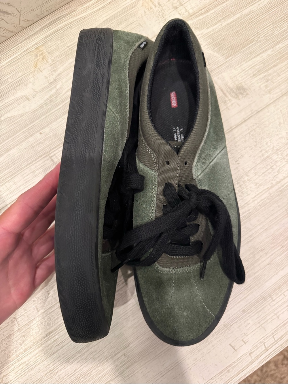 Globe Melbek Skate Shoe Olive Green